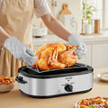 Electric Roaster Oven 14QT Electric Roasting Pan With Self-Basting Lid TryTrendly