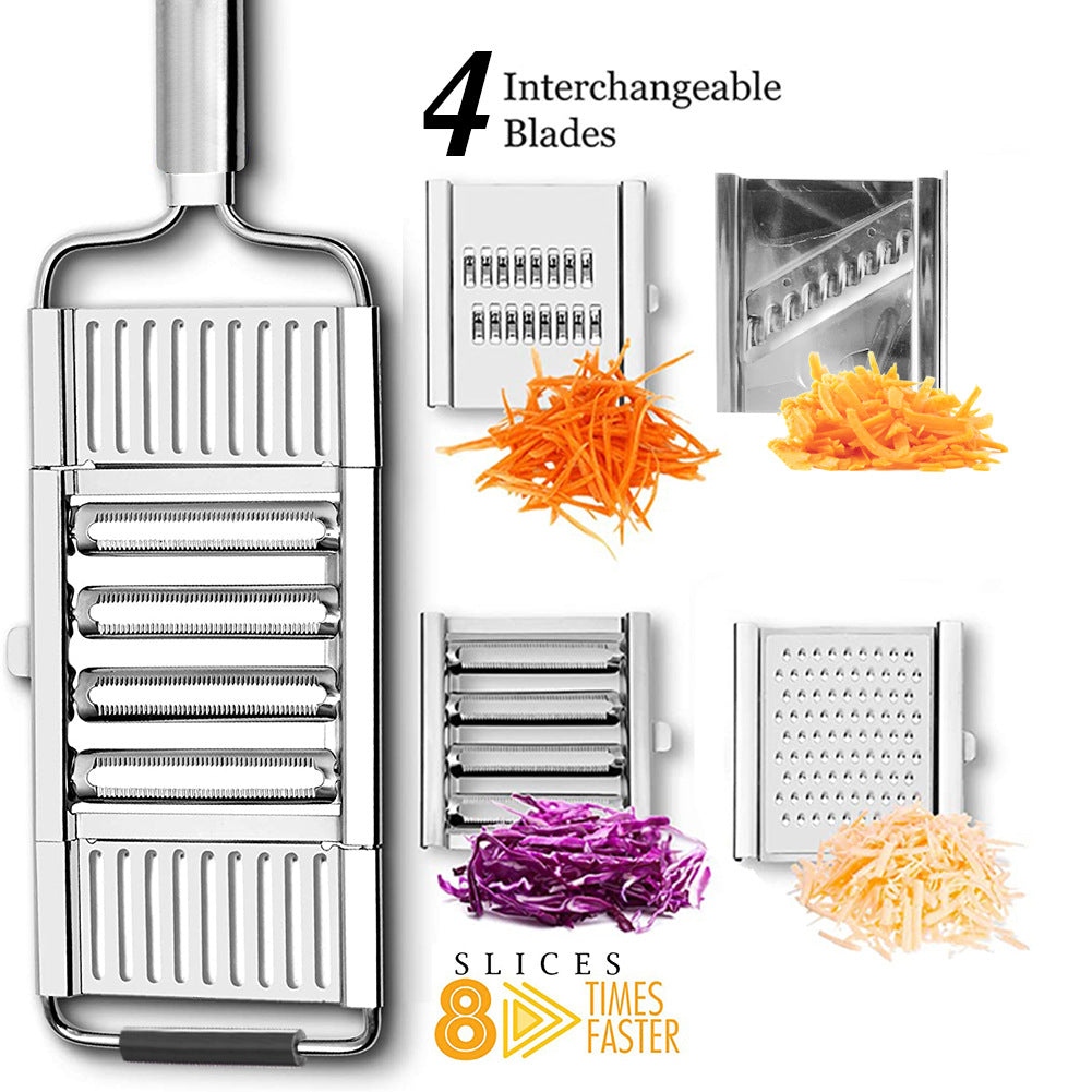 Stainless Steel Grater, Vegetable And Fruit Slicer, Peeler TryTrendly
