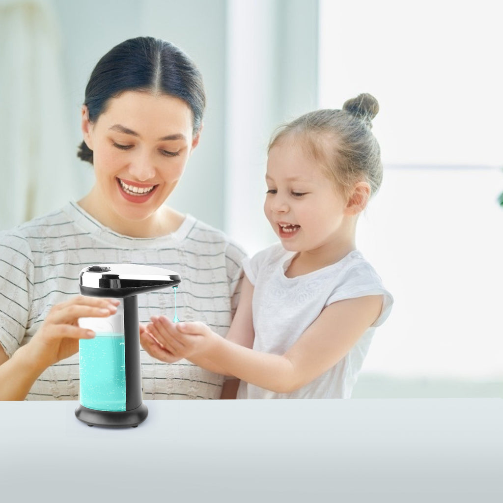 1Pc Automatic Soap Dispenser 400ML 16.9OZ Anti-slip Sensor Refillable Hand Gel Desktop Dispenser 2 Drop Volume Adjustment TryTrendly