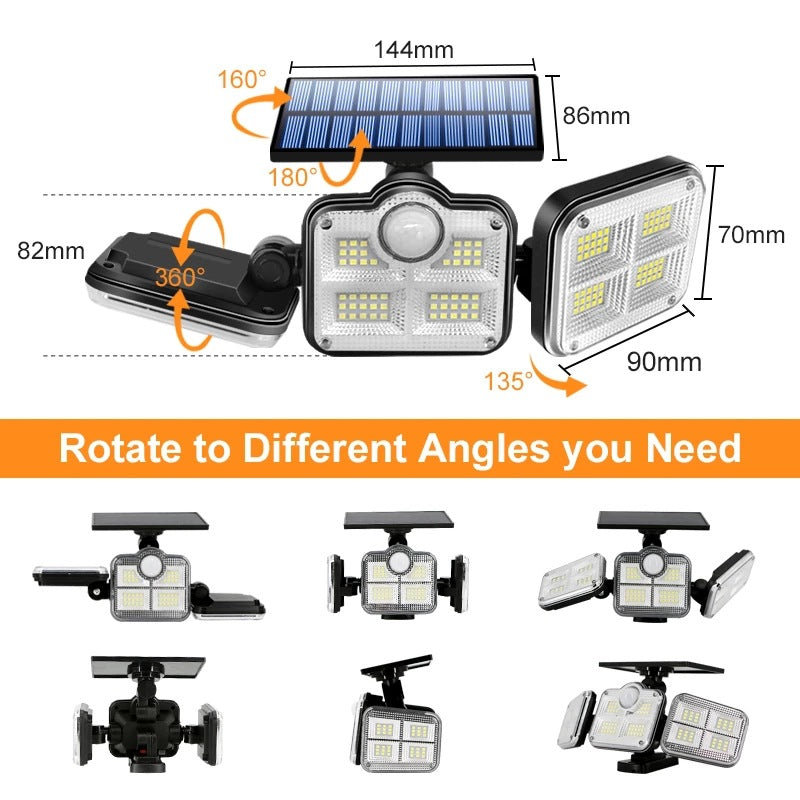 Split Solar Wall Light Outdoor Courtyard Human Body Induction Light CJ Dropshipping