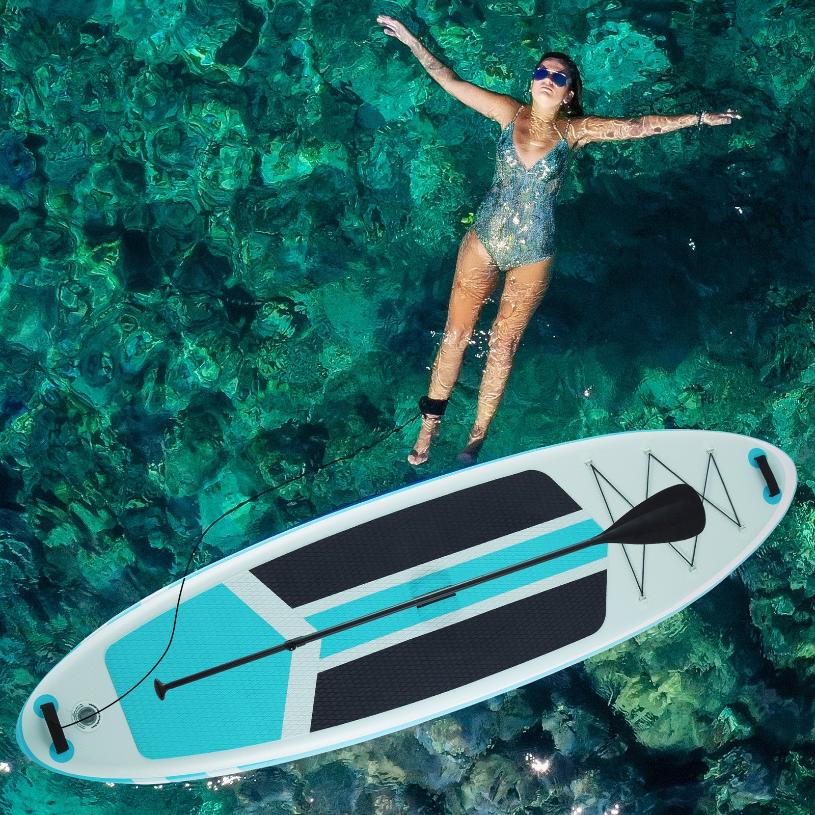 Inflatable Stand Up Paddle Boards 10 Ft 5 In With Premium SUP Paddle Board Accessories, Wide Stable Design, Non-Slip Comfort Deck For Youth & Adults Anker