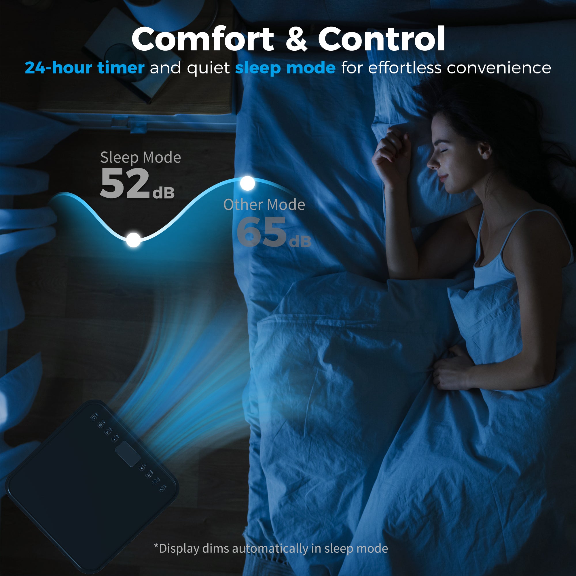 10000 BTU Portable Air Conditioner with Dehumidifier, Cooling Fan, Sleep, Remote, 24H Timer, Auto Off, Black cjdropshipping