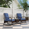 Rattan Chaise Lounge Chair, Wicker Patio Furniture Set TryTrendly