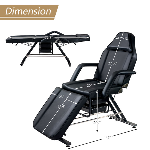 Massage Salon Tattoo Chair, Adjustable Beauty Barber Spa Beauty Equipment TryTrendly