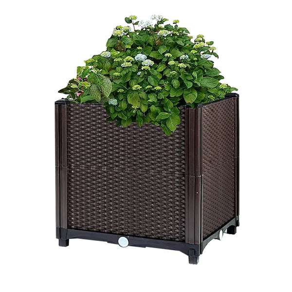 Raised Garden Bed Plant Growth Box With Self-watering System For Garden Patio Balcony Elevated Planter Box For Flowers Vegetables Herbs cjdropshipping