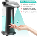 1Pc Automatic Soap Dispenser 400ML 16.9OZ Anti-slip Sensor Refillable Hand Gel Desktop Dispenser 2 Drop Volume Adjustment TryTrendly