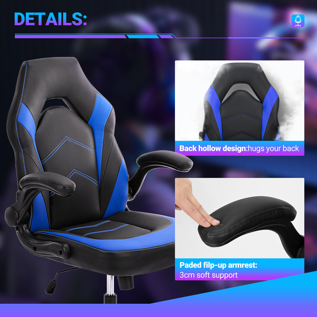 PU Leather Ergonomic Office Chair Swivel Computer Gaming Chair With Lumbar Support cjdropshipping