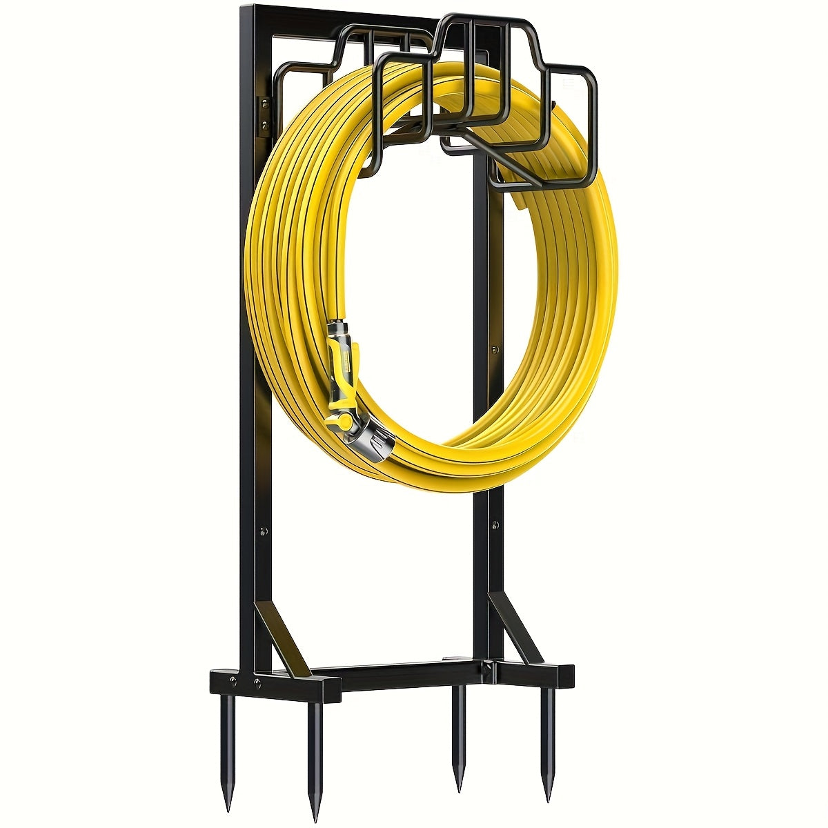 Freestanding Metal Garden Hose Holder Rack TM