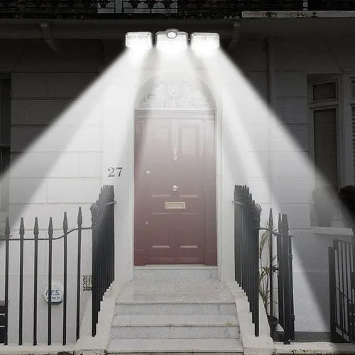 Solar Sensor Light 122 LED 3Head Outdoor Spotlight with 3 Modes - TryTrendly