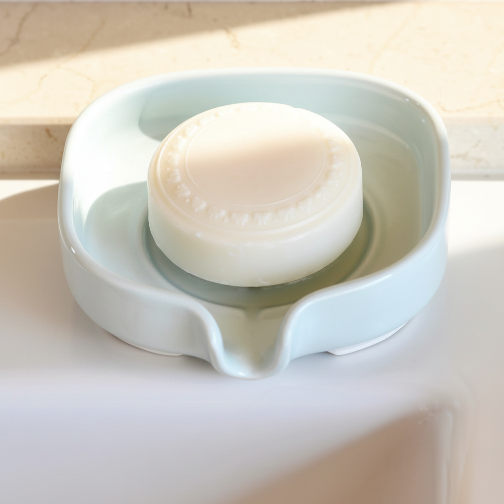 Self-Draining Porcelain Soap Dish TryTrendly