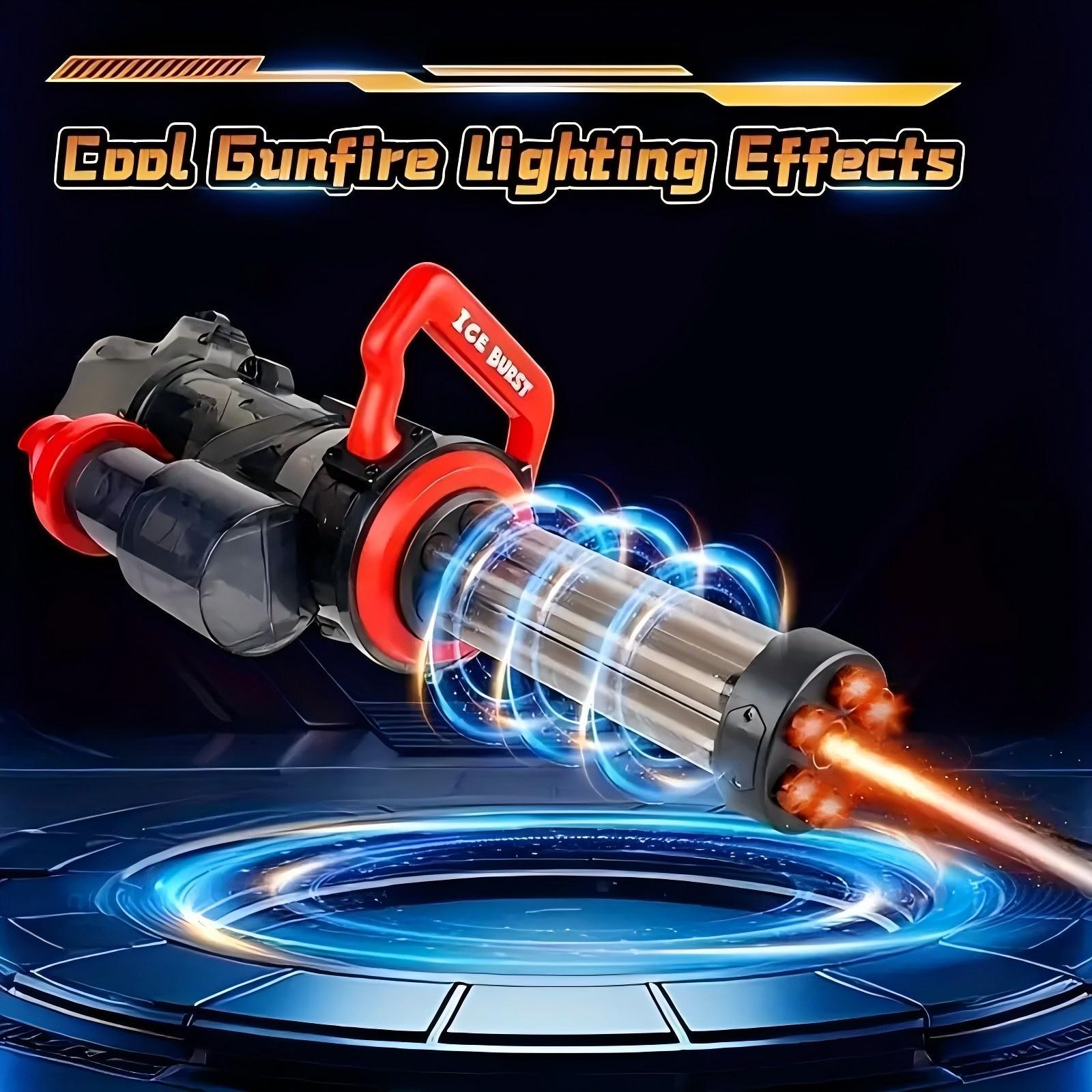 Single Tube Gatling Water Gun With Powerful Pumping And Cool Blue Appearance, Enjoying The Fun Of Summer Coolness TryTrendly