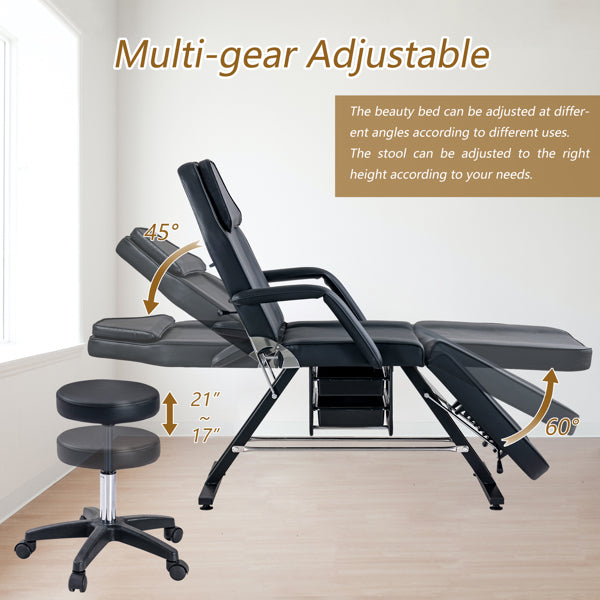 Massage Salon Tattoo Chair, Adjustable Beauty Barber Spa Beauty Equipment TryTrendly