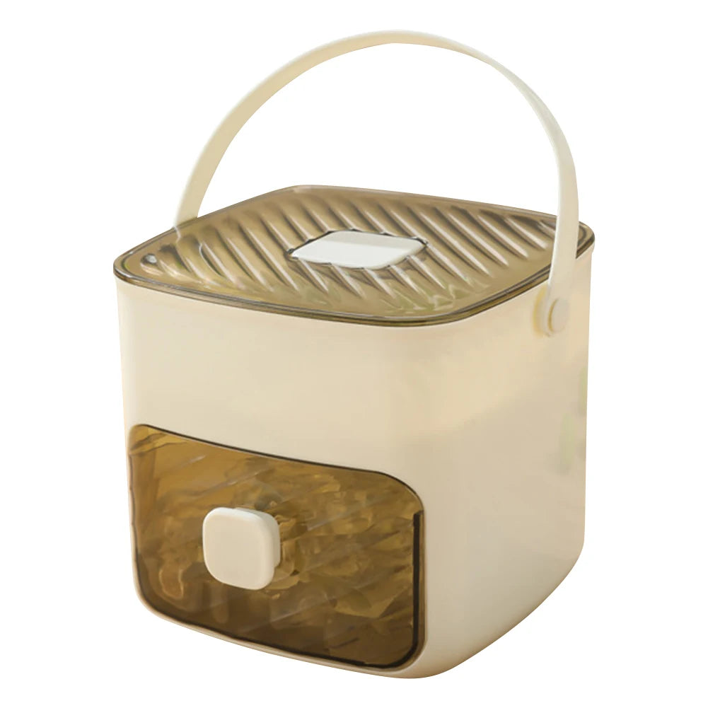 Portable Ice Maker with Handle & Storage Drawer Countertop Ice Cube Maker Compact Ice Maker Machine for Household & Outdoor Use TryTrendly