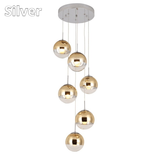 Living Room Mezzanine Modern Minimalist Duplex Staircase Long Chandelier CJ Dropshipping