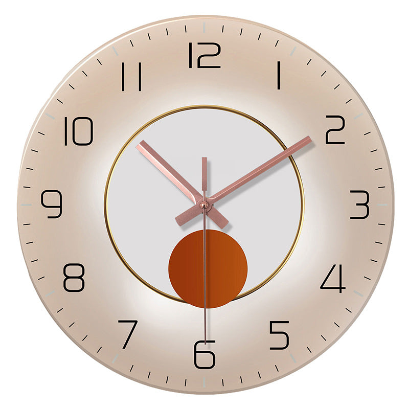 Tempered Glass Wall Clock Mute Living Room Clock Wall-mounted Decorative Clock CJ Dropshipping