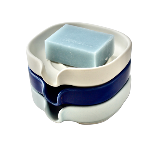 Self-Draining Porcelain Soap Dish - TryTrendly