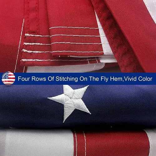 American Flag Outdoor Heavy Duty Embroidered Stars USA Flag - TryTrendly