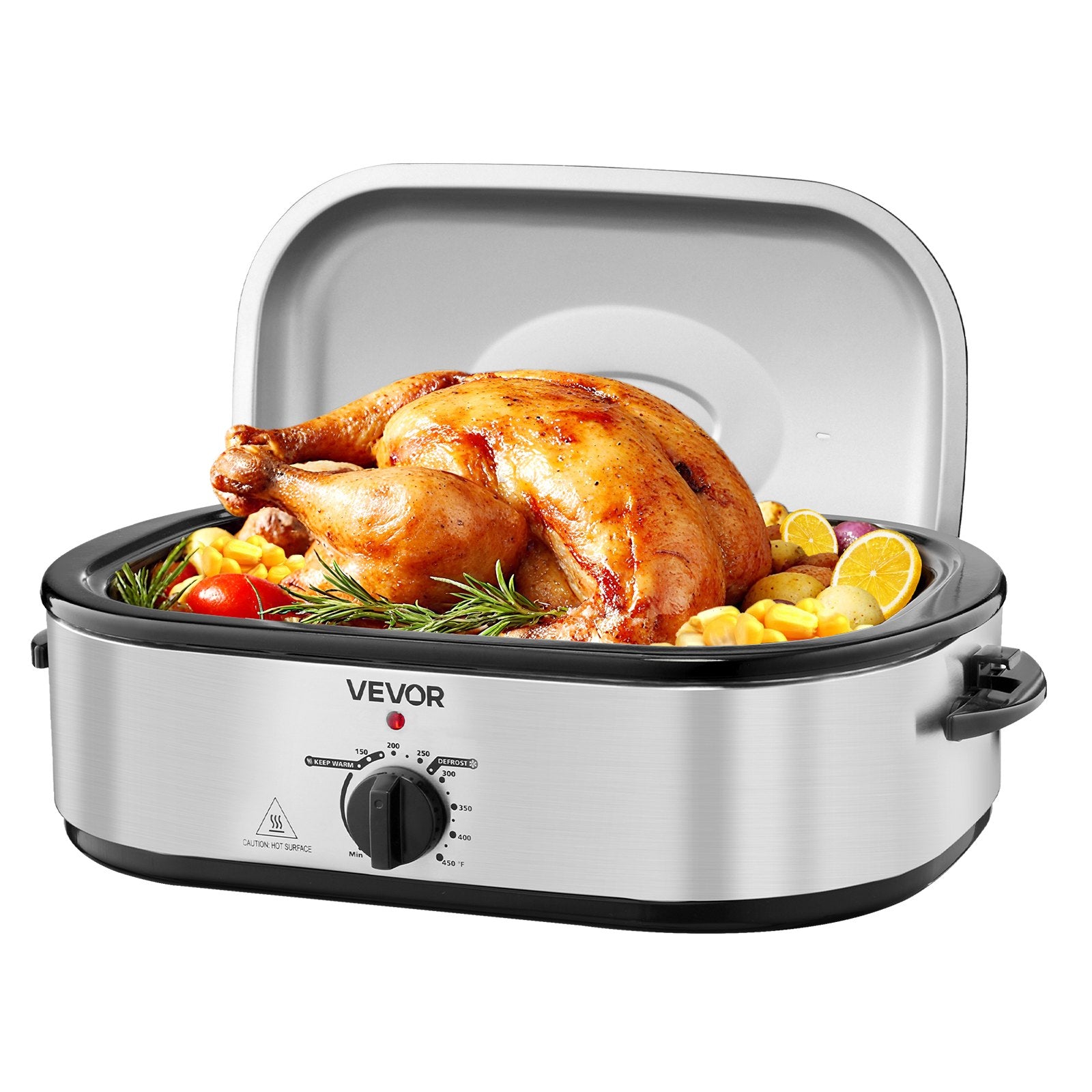 Electric Roaster Oven 14QT Electric Roasting Pan With Self-Basting Lid TryTrendly