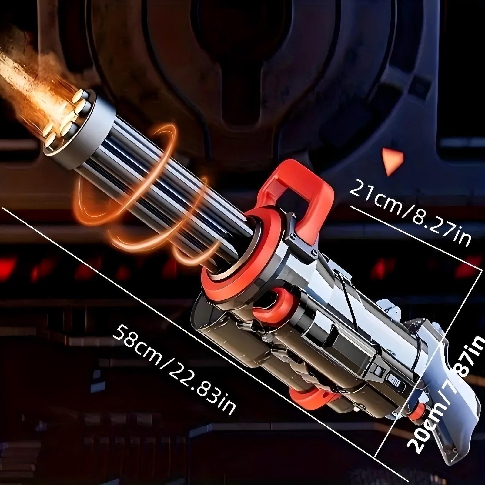 Single Tube Gatling Water Gun With Powerful Pumping And Cool Blue Appearance, Enjoying The Fun Of Summer Coolness TryTrendly