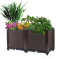 Raised Garden Bed Plant Growth Box With Self-watering System For Garden Patio Balcony Elevated Planter Box For Flowers Vegetables Herbs cjdropshipping