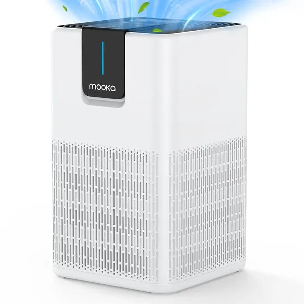 MOOKA Air Purifiers For Home Large Room Up To 1250 Ft², H13 HEPA Air Purifier For Pets Dust Odor Smoke, Aromatherapy Function, Air Cleaner With 15dB Quiet Sleep Mode For Bedroom Office Living Room cjdropshipping